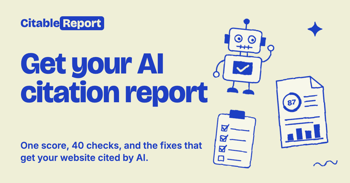 I built a tool to check your website for AI readiness